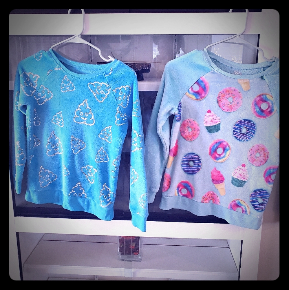 DEAL!  Set of 2 fuzzy sweaters by Justice!